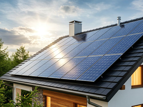 Fachgerechte Montage von Solarmodulen auf einem Wohndach